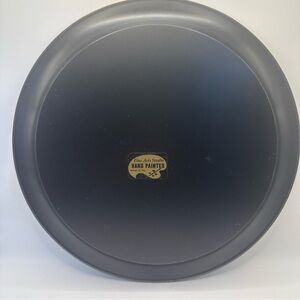 Black Hand Painted Metal Trays